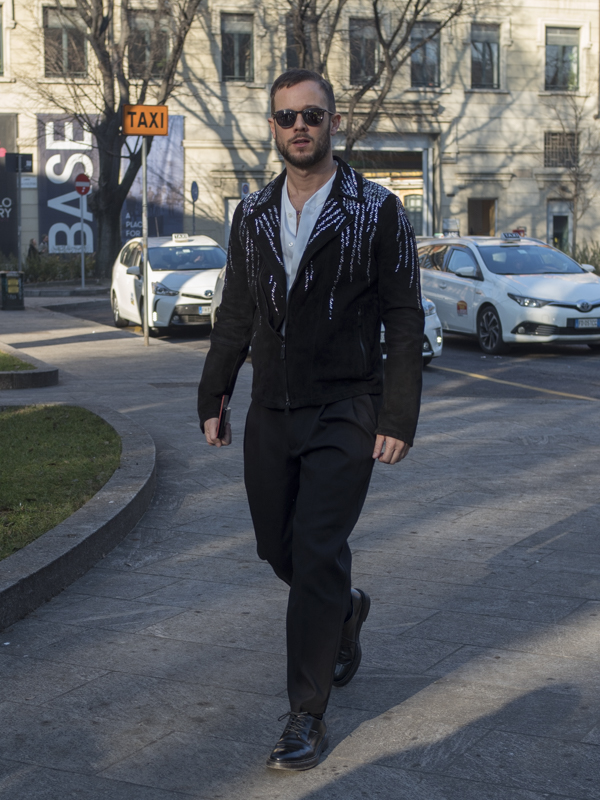 Milano men's fashion week street style