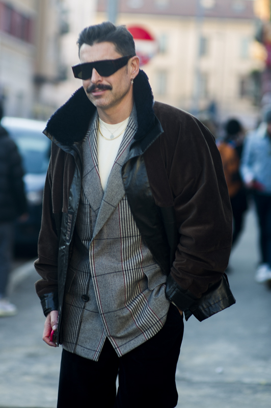 Milano men's fashion week street style