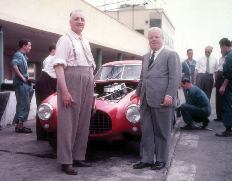 Enzo Ferrari e Giuseppe "Pinin" Farina 