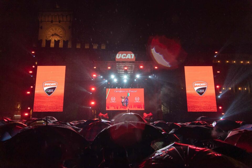 "Campioni in Piazza" è l'evento con il quale Ducati ha condiviso con i suoi tifosi, la gioia dei successi della stagione 2022.