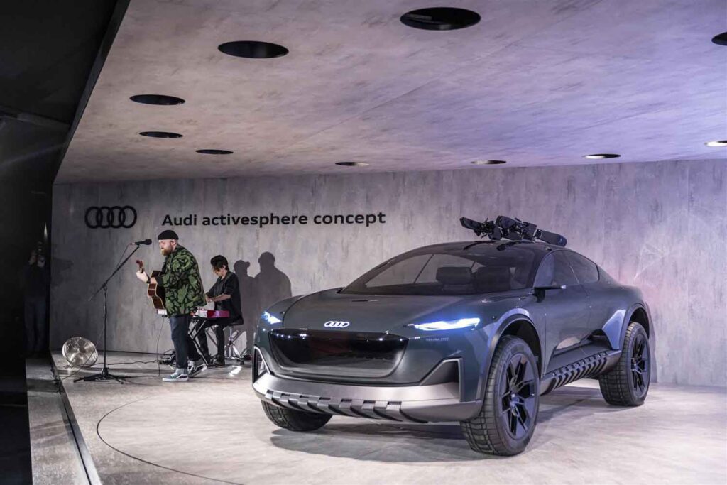 Audi ha presentato in anteprima mondiale Activesphere concept a Cortina. La concept car è un coupè  di circa 5 metri a zero emissioni.