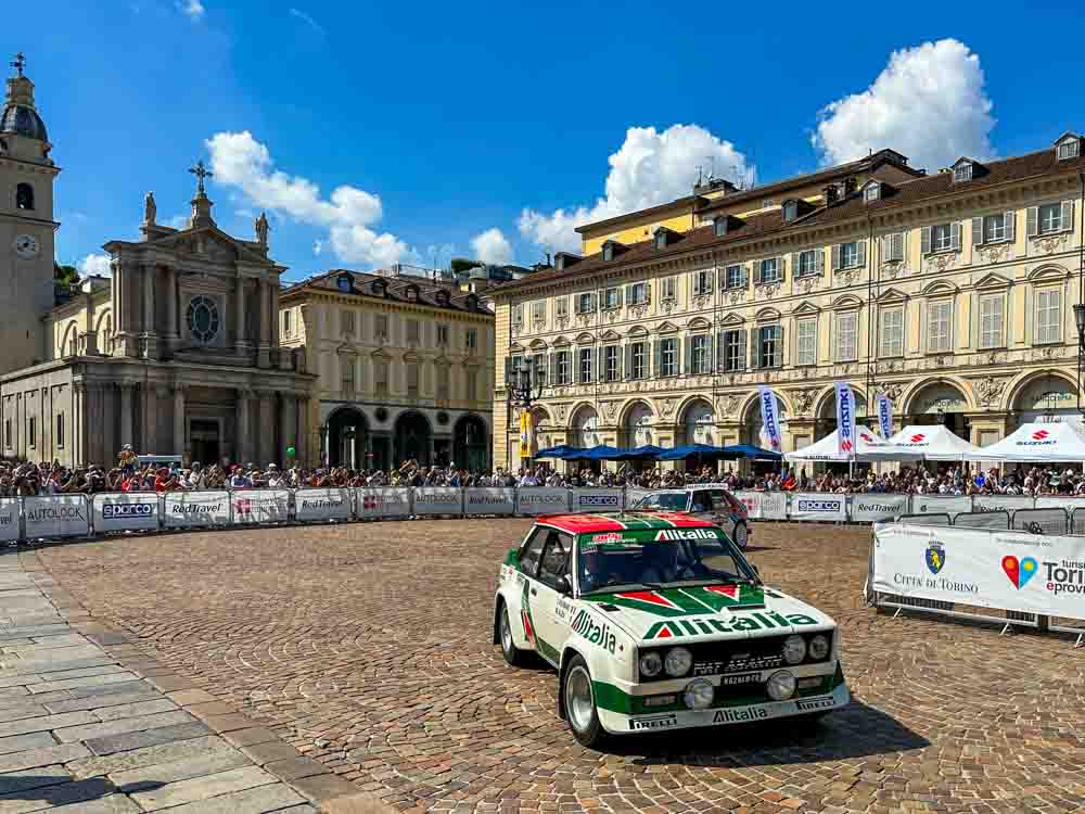 Fiat 131 Abarth che conquistò il Mondiale Rally nel 1978.