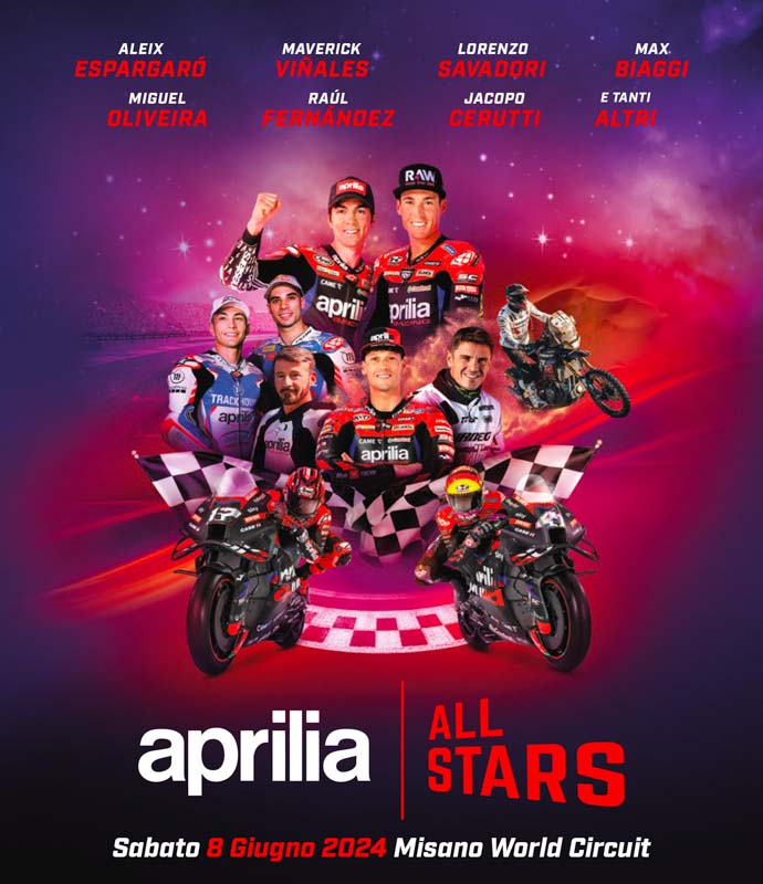 Aprilia All Stars Misano: una giornata di passione e divertimento