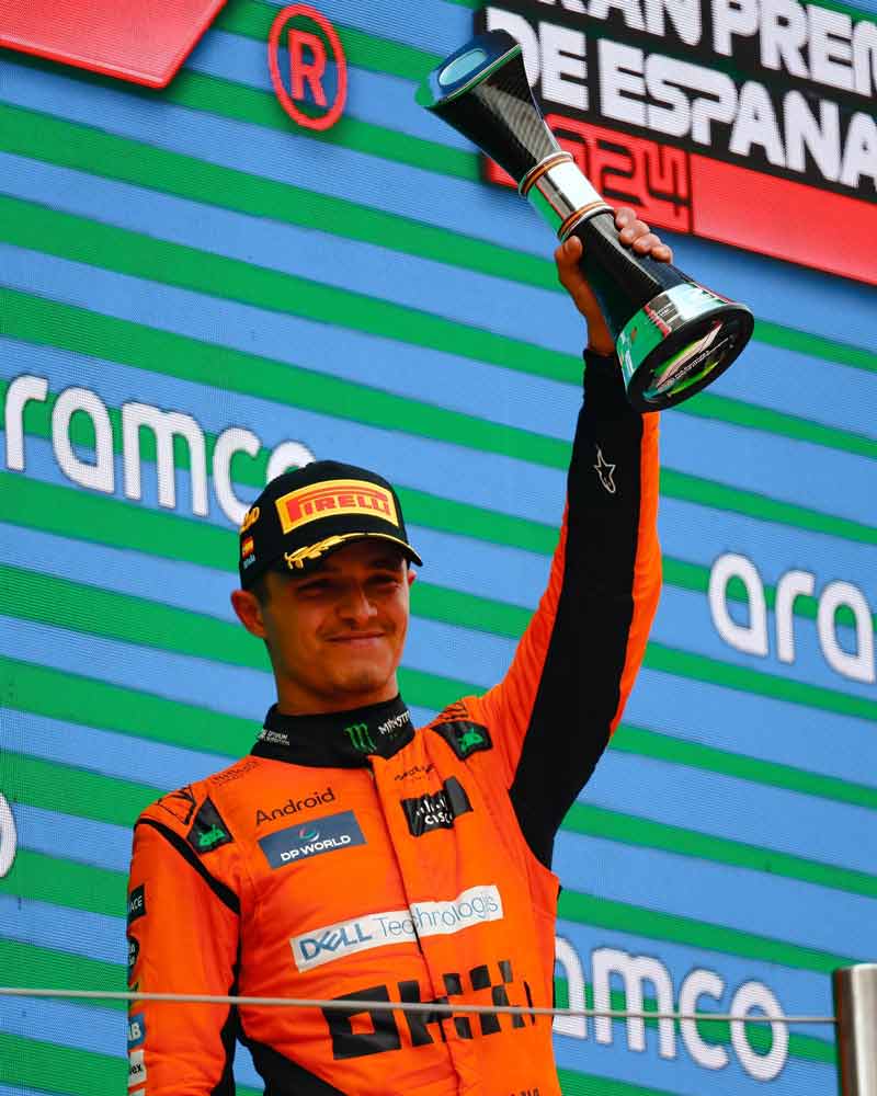 Lando Norris secondo al GP di Barcelona