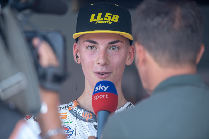 Lunetta lotta serrata con Alonso nelle qualifiche Moto3 a Misano