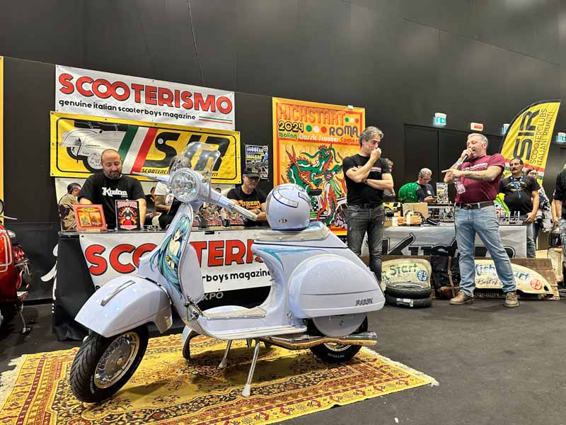 Scooter d'epoca protagonisti all'Eternal City Motorcycle Show di Roma