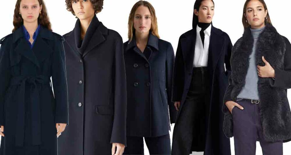 Cappotto donna blu i must-have per l’AI 2024