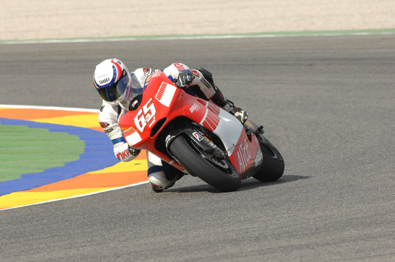 Dimitris aveva guidato la Ducati GP6 di Loris Capirossi a Valencia