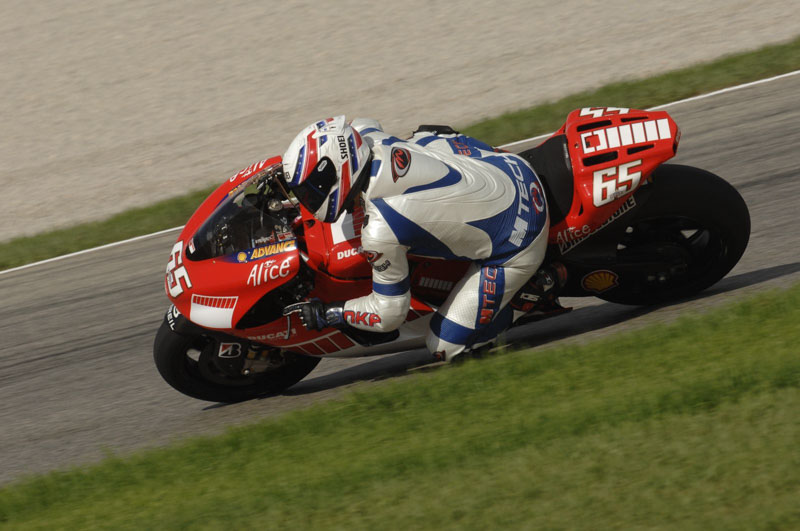 Dimitris aveva guidato la Ducati GP6 di Loris Capirossi a Valencia