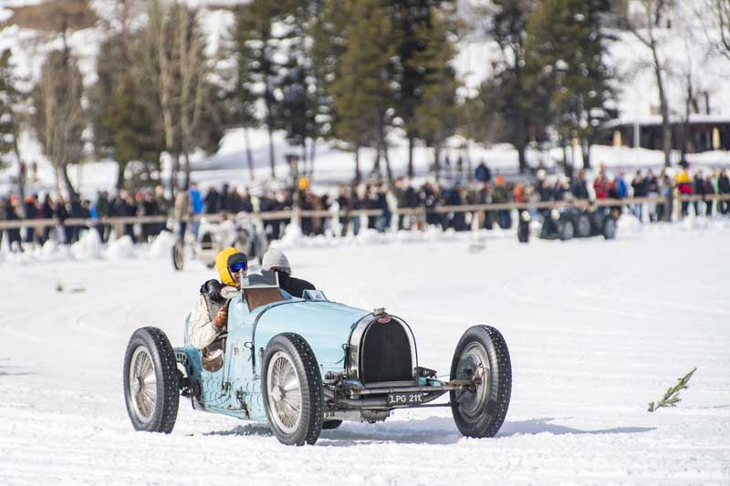 La Bugatti Type 59 la regina di The I.C.E. St. Moritz