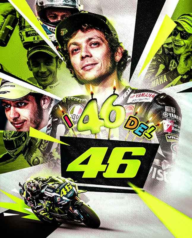 Valentino Rossi compie 46 anni